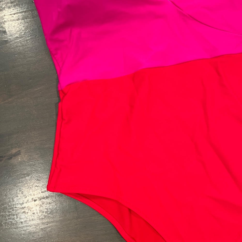 Summersalt The Deep Dive swimsuit - Lava & Hibiscus - women’s one piece - Picture 6 of 7